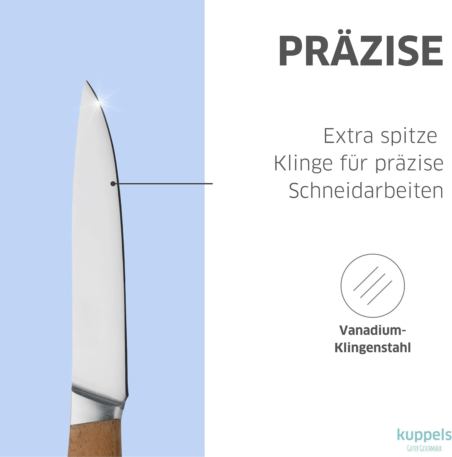WOOD Küchenmesser, Küchenmesserset 2tlg.