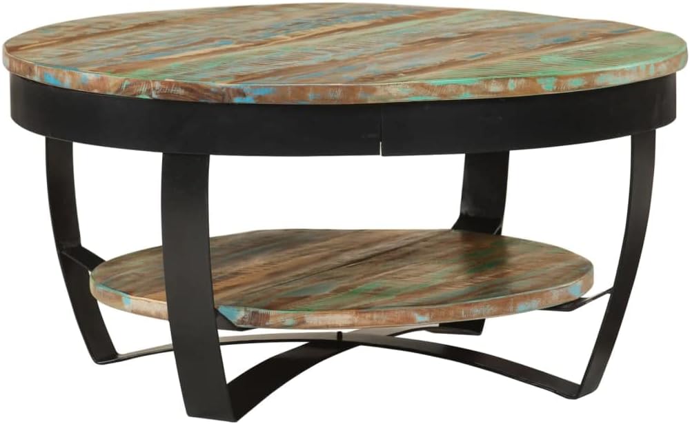 Massivholz Couchtisch Garret aus recyceltem Holz, recyceltes Massivholz, 65 x 32 cm