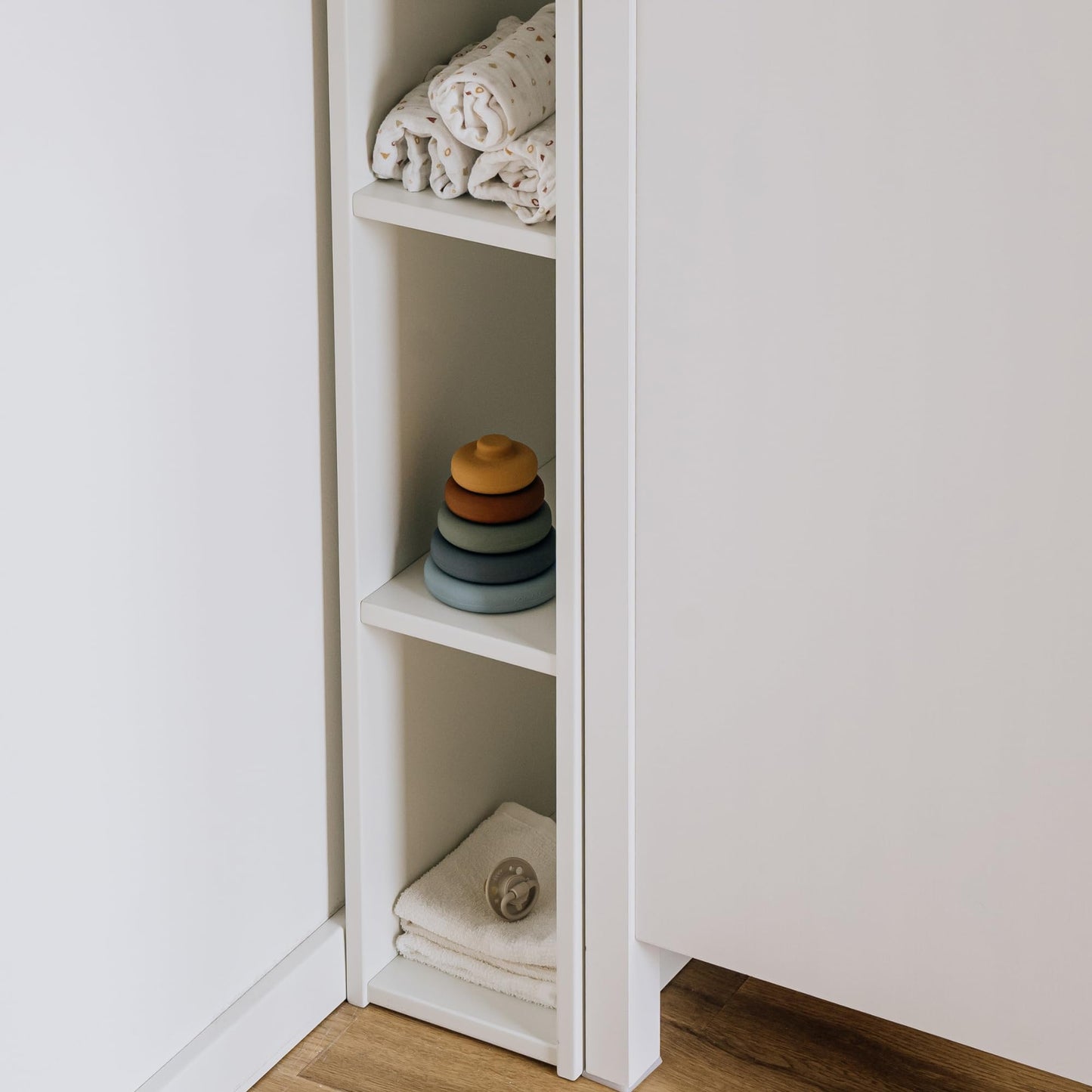 Stauraumregal für Wickelkommode, Weiss Für IKEA HEMNES