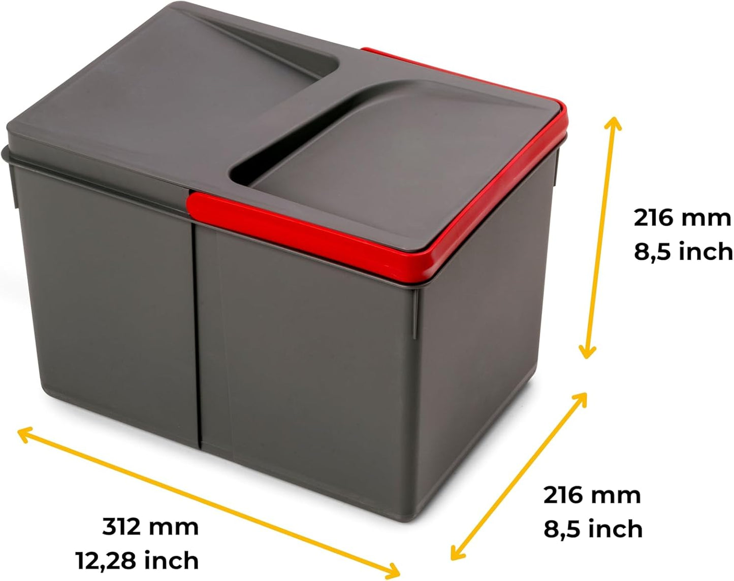 Abfallsammler, Container H 216 mm (1 x 12 L)