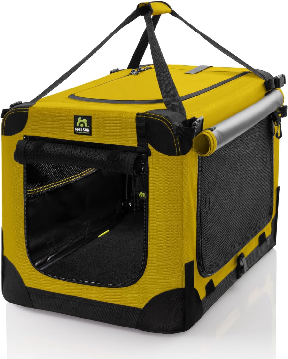 Faltbare Hunde-Transportbox, L 62 x B 41 x H 41 cm Safran Gelb
