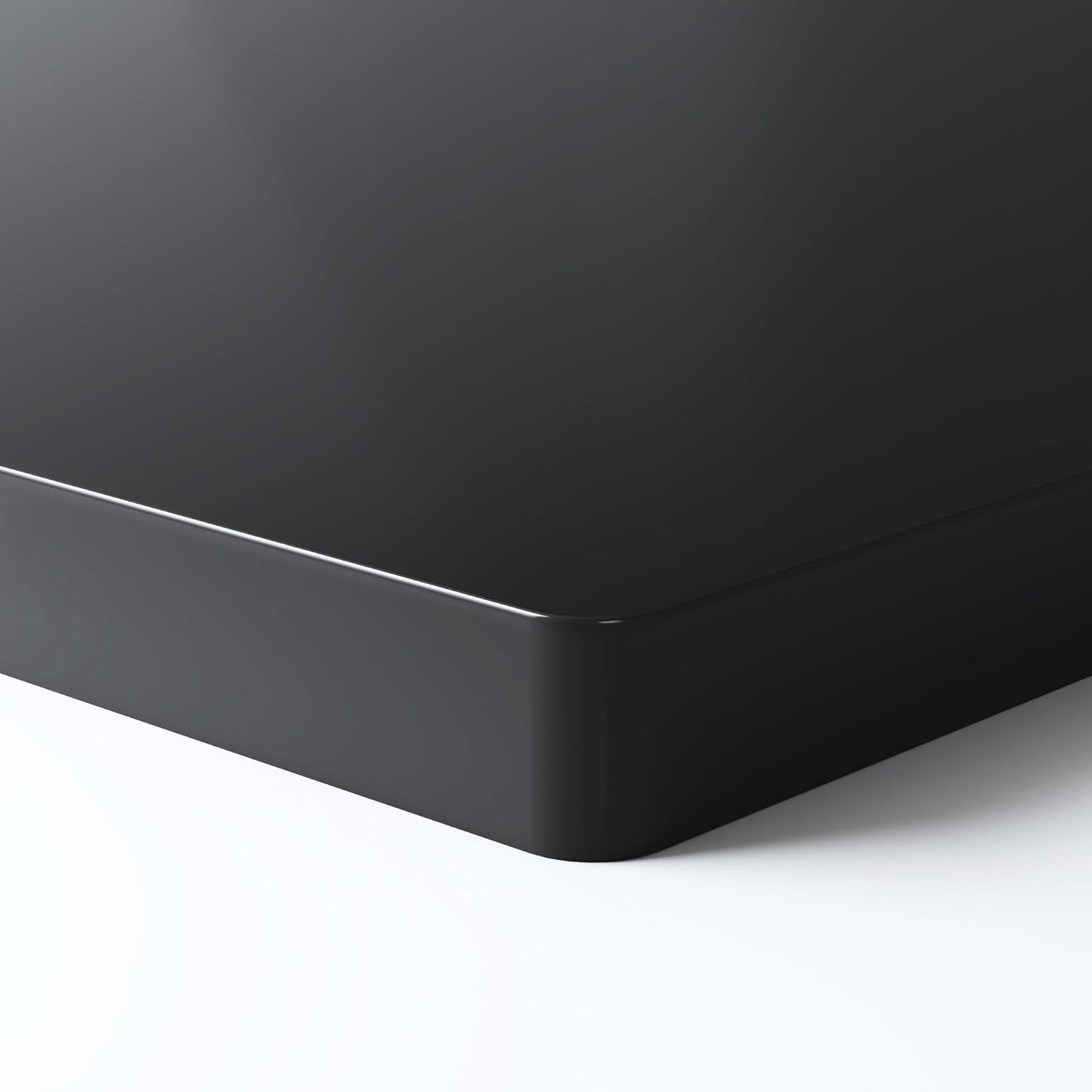 Tischplatte, 120 x 60 cm Schwarz (One-piece Tabletop)