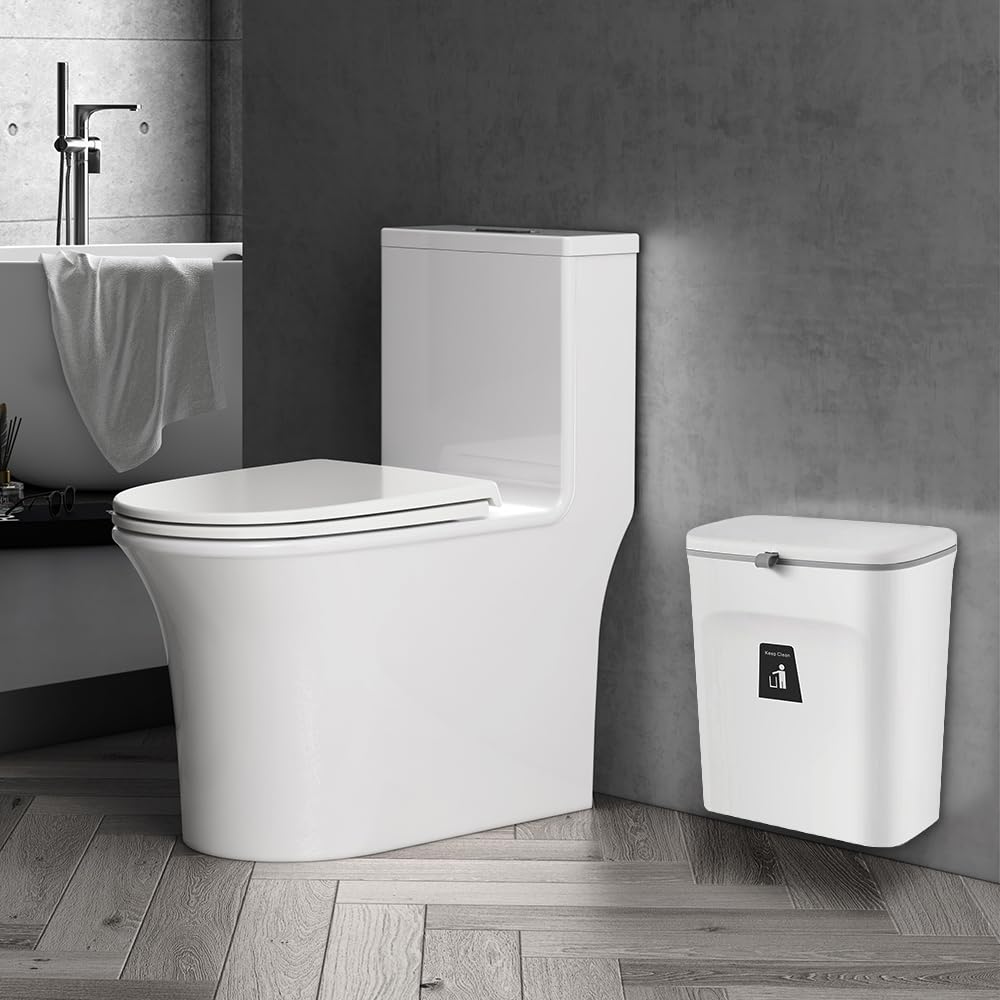 Mülleimer zum Aufhängen, 29,5 X 16 X 26 Cm – Weiss – 1 Stück