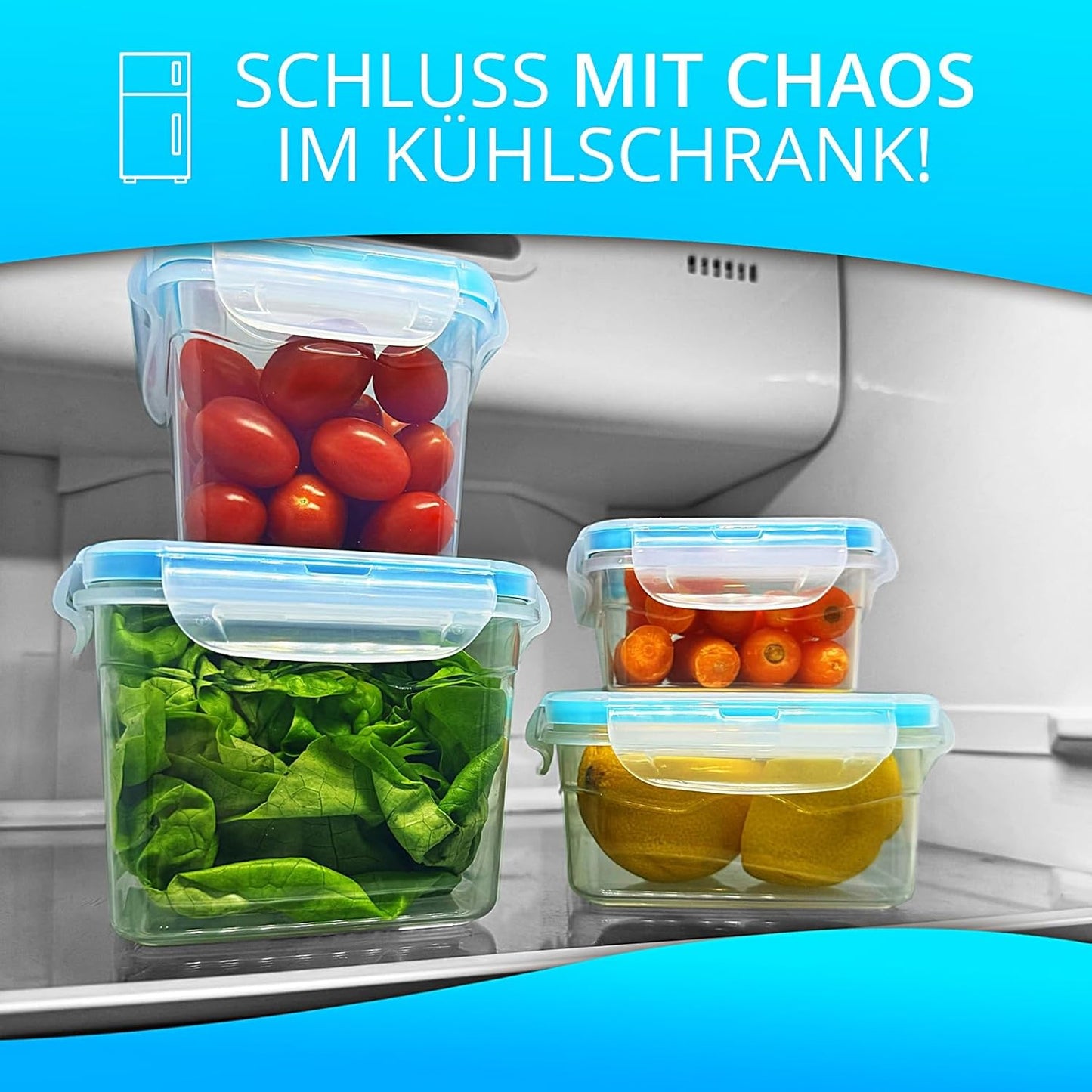 4-teiliges Frischhaltedosen-Set, 1.3 L | 4er Set