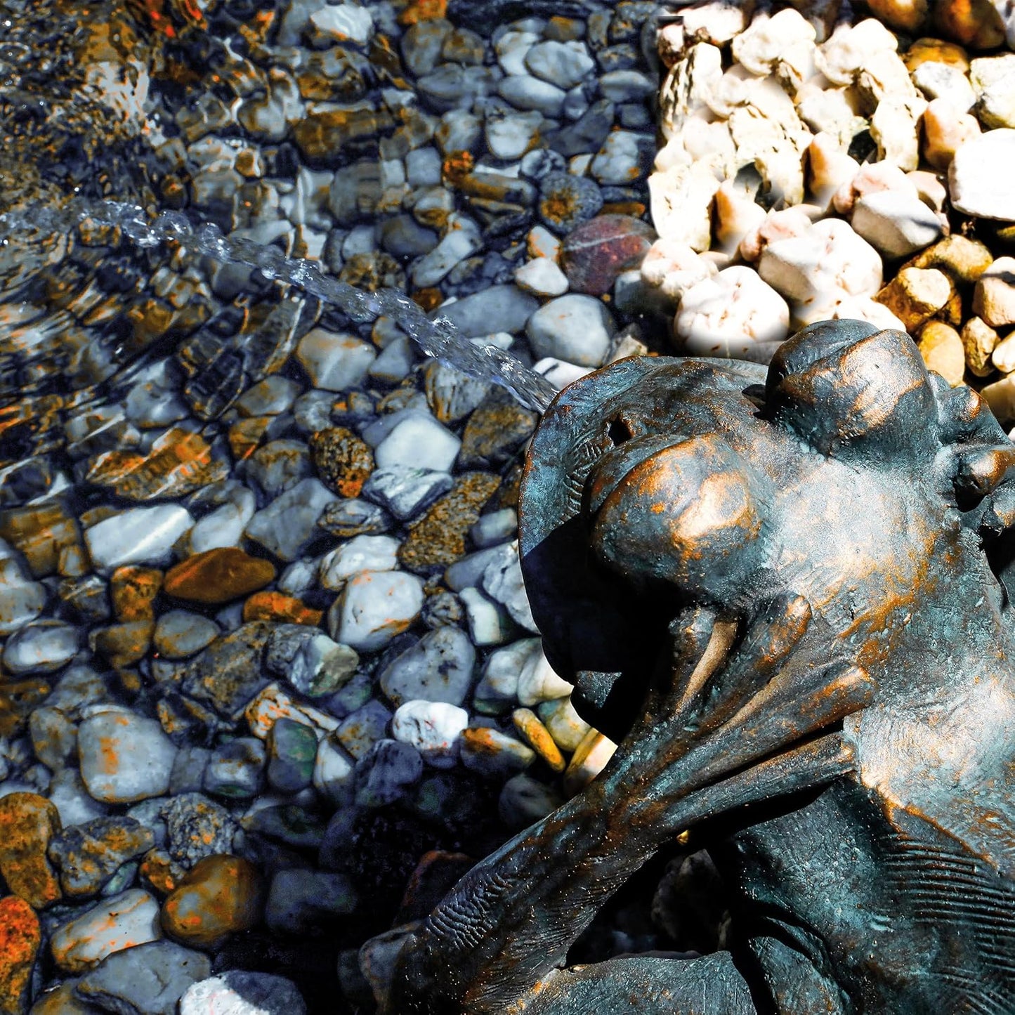 Wasserspeier-Figur Frosch für Garten-Teich