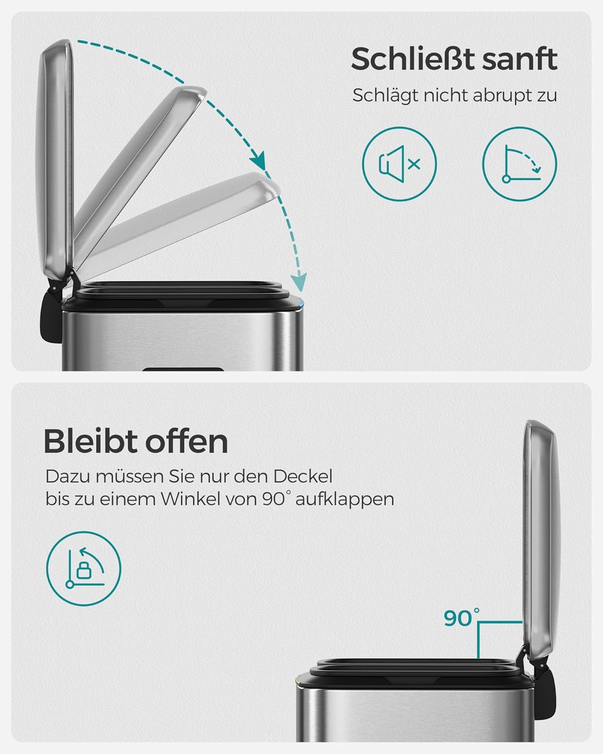 Treteimer, Silber