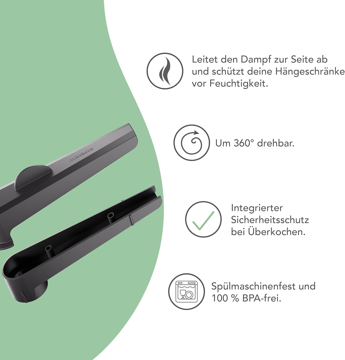 Dampfumleiter für Thermomix TM7 mit Überlaufschutz, TM7