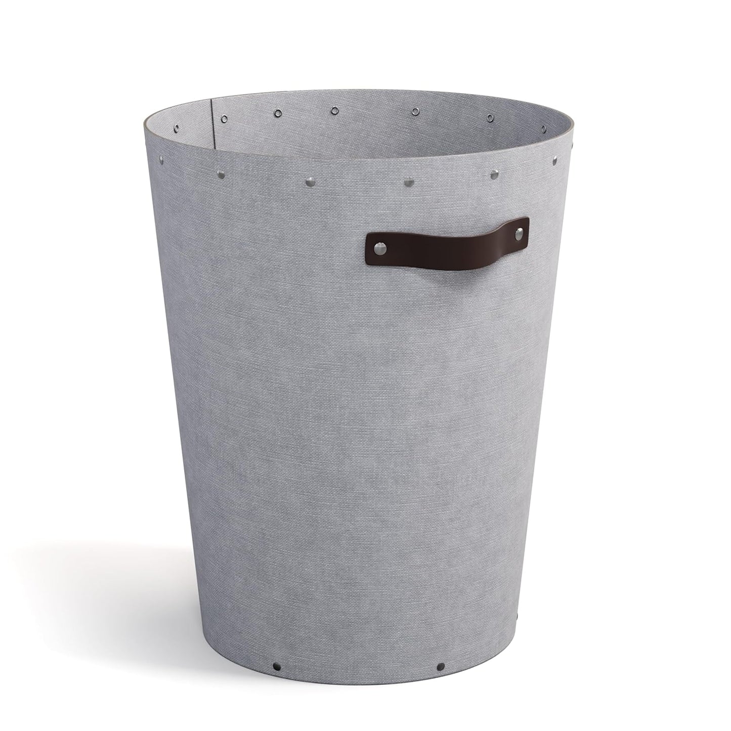 Papierkorb mit Ledergriff, Ash C62