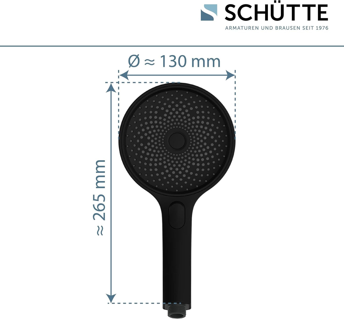 Handbrause SAMOA RAIN, Schwarz