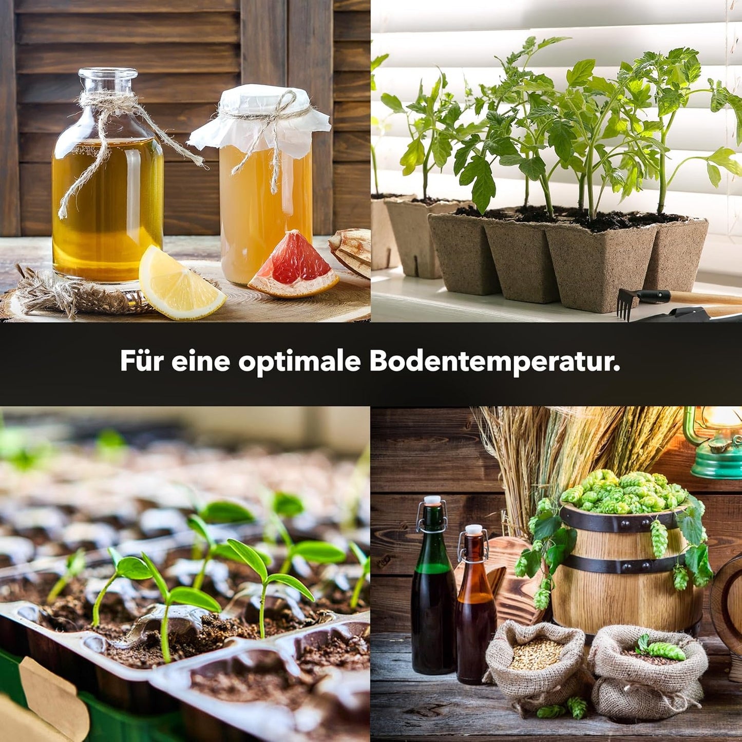 2er-Set Heizmatten für Anzucht, 2