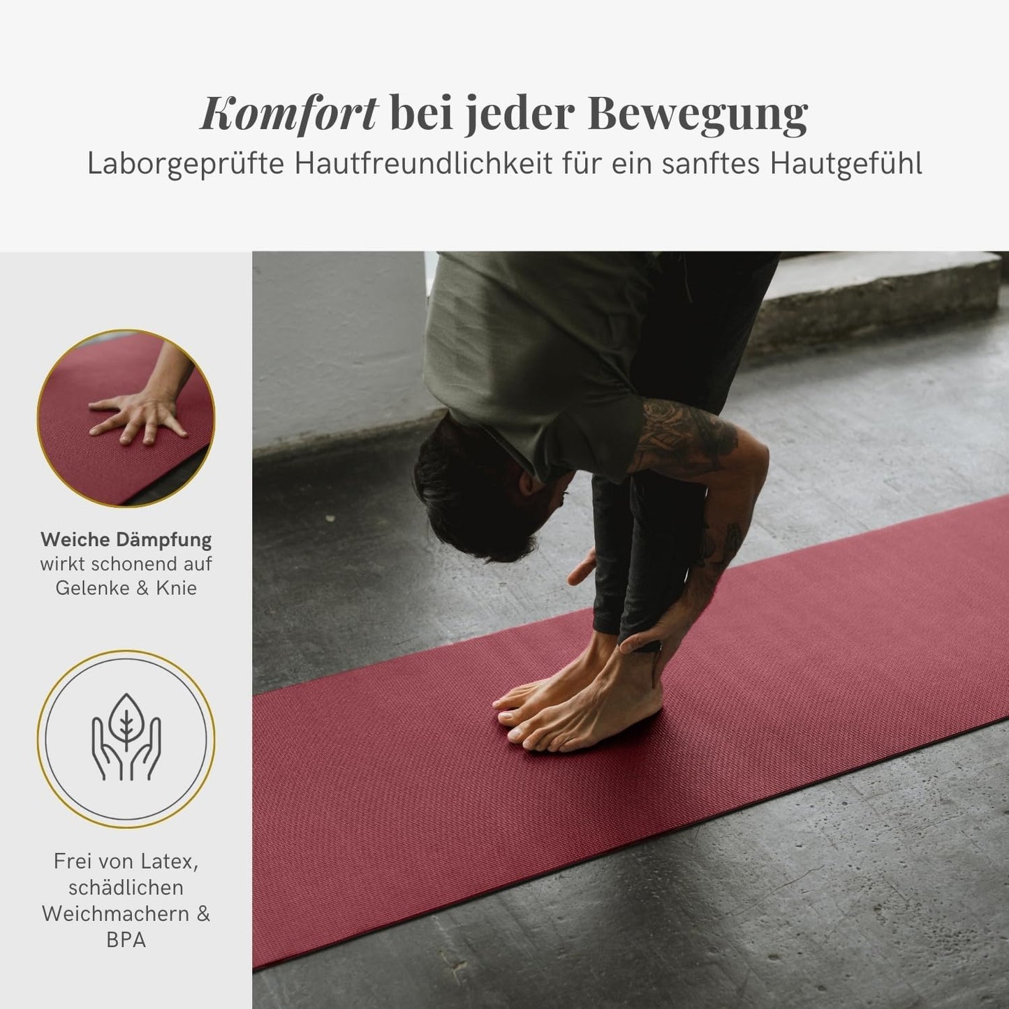Yogamatte Mudra, Standard / Aubergine