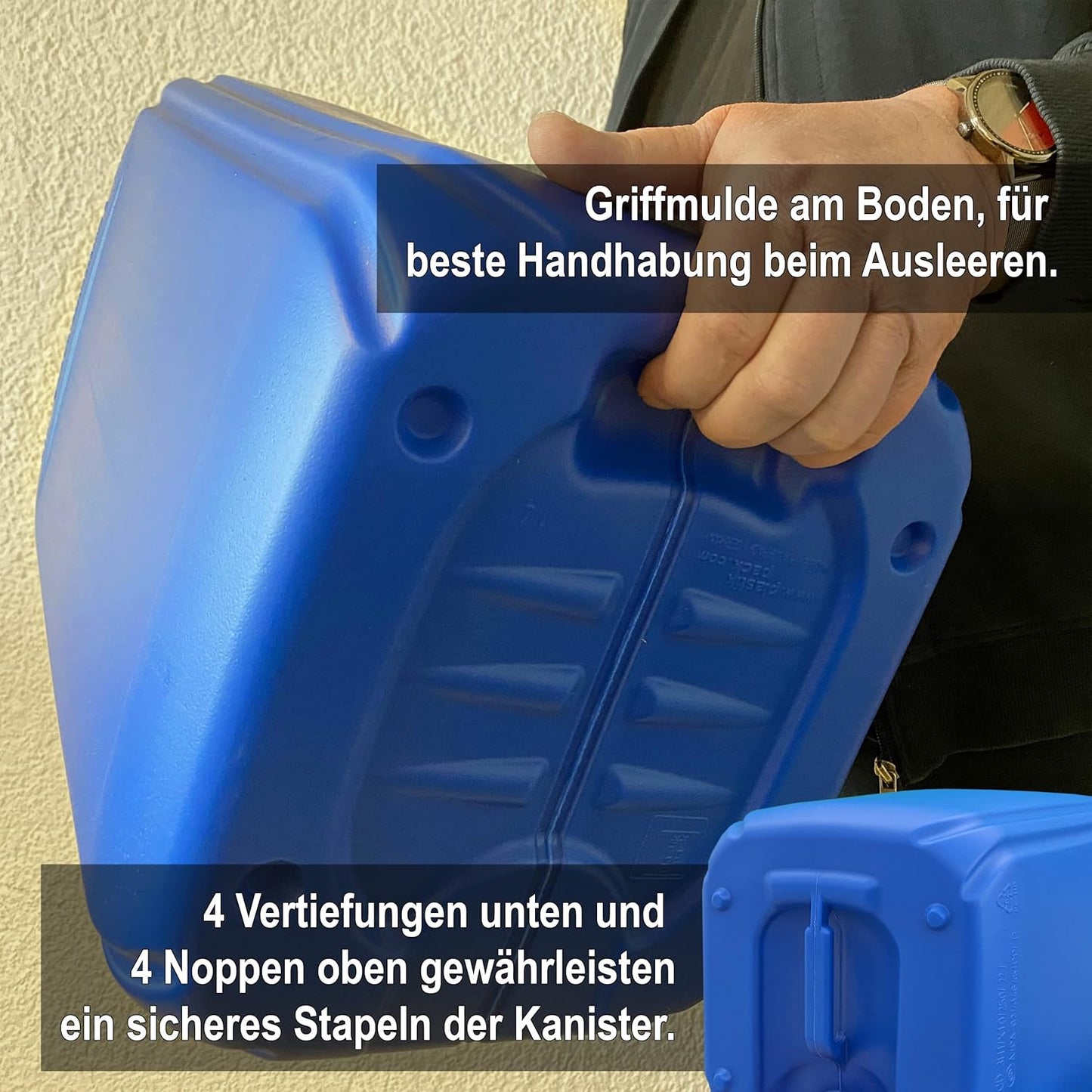 3x 25L Wasserkanister mit Hahn und 3 Schraubdeckeln
