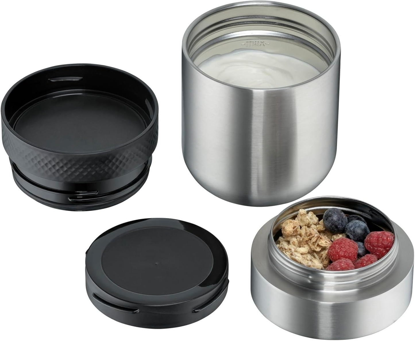 My2Go Thermo Speisebehälter, Isolierbecher 300 ml und 200 ml Zusatzbehälter