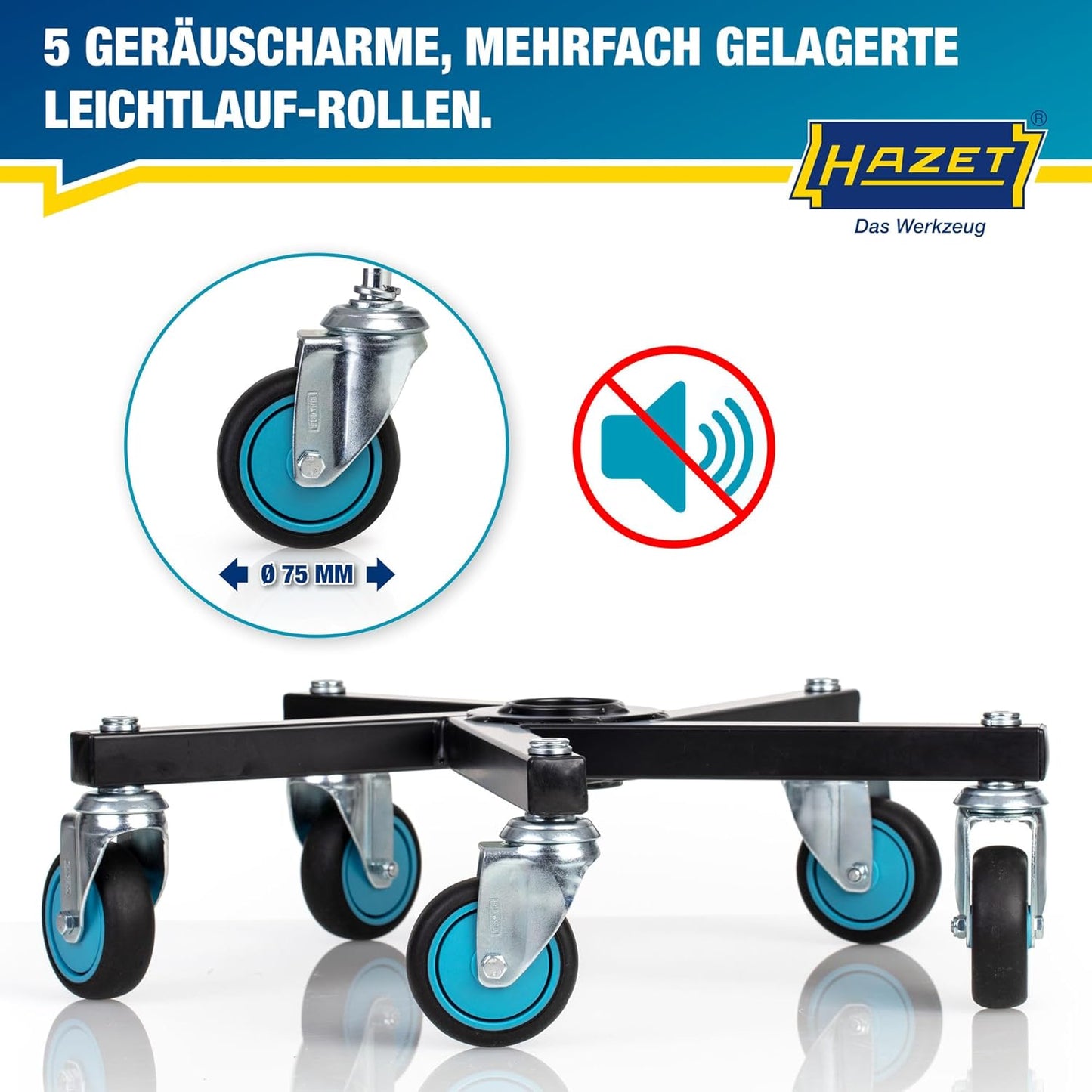 Höhenverstellbarer Arbeitssitz 195N-4 mit 5 Rollen, Neue Version