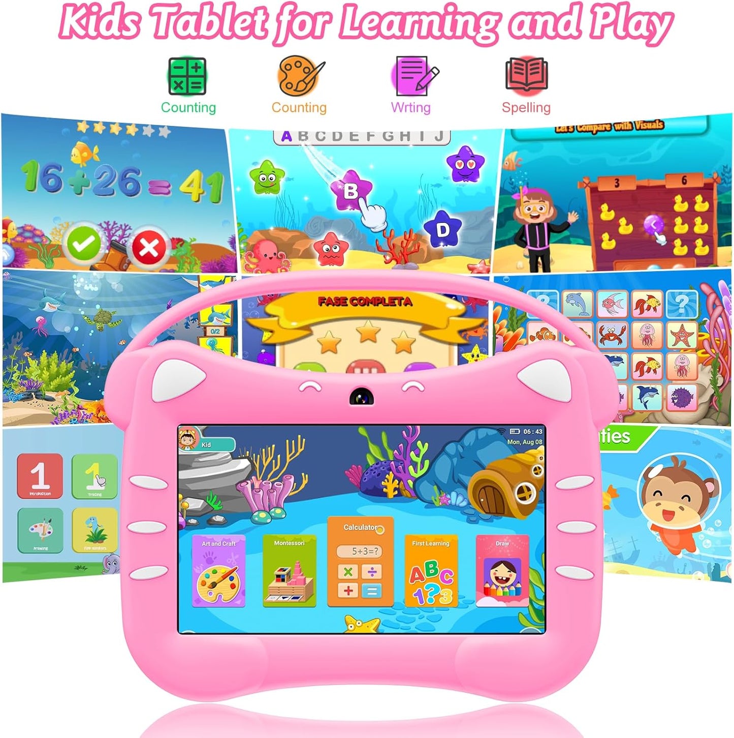 Kindertablet, Magentarot