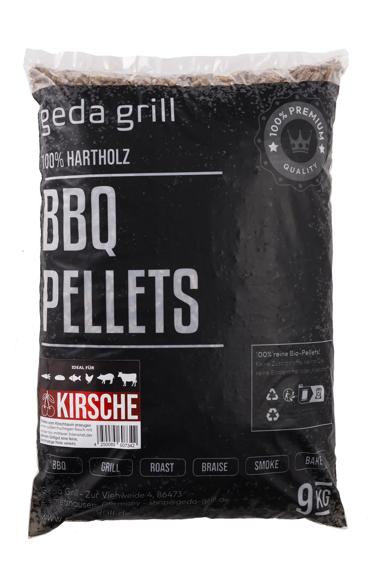 Grillpellets für Pelletsmoker und Räucherofen, Kirsche