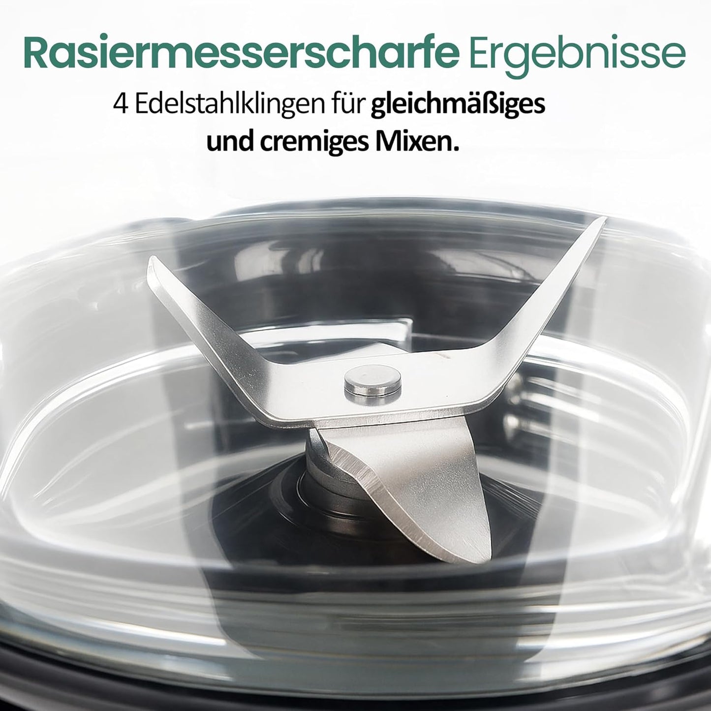 Standmixer mit Ice Crush Funktion, Silber