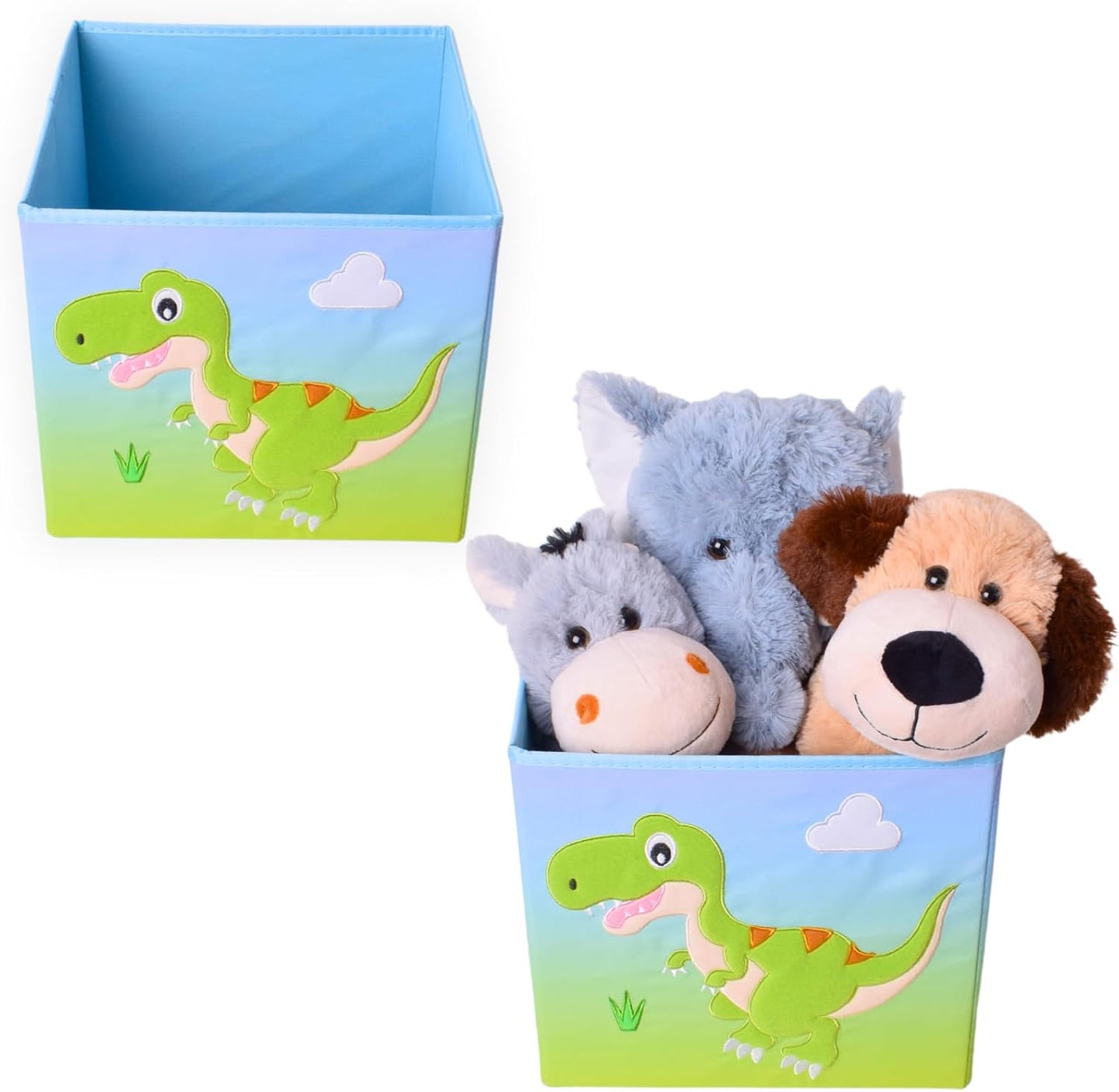 Dinosaurier Aufbewahrungsboxen-Set (4 Stück)