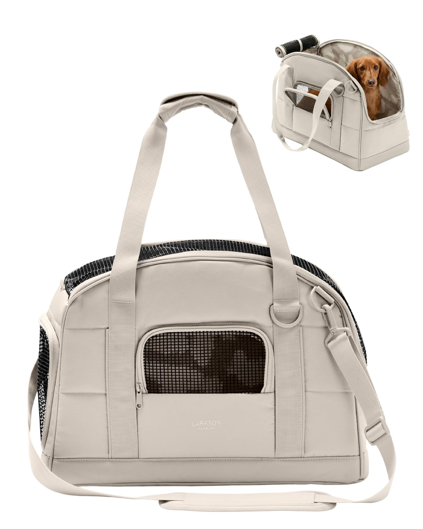 Hundetransportbox für Flugreisen bis 12kg, Sand