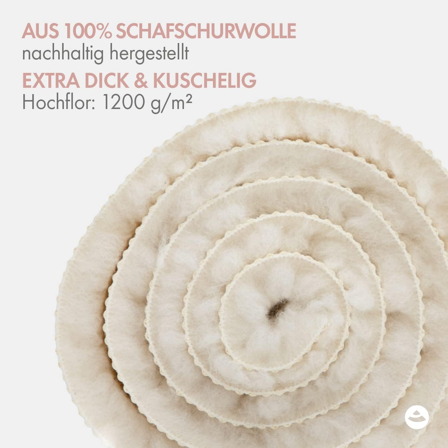 Schurwoll-Yogamatte Vishnu, 200x75 cm, 200x75 cm (1er Pack)