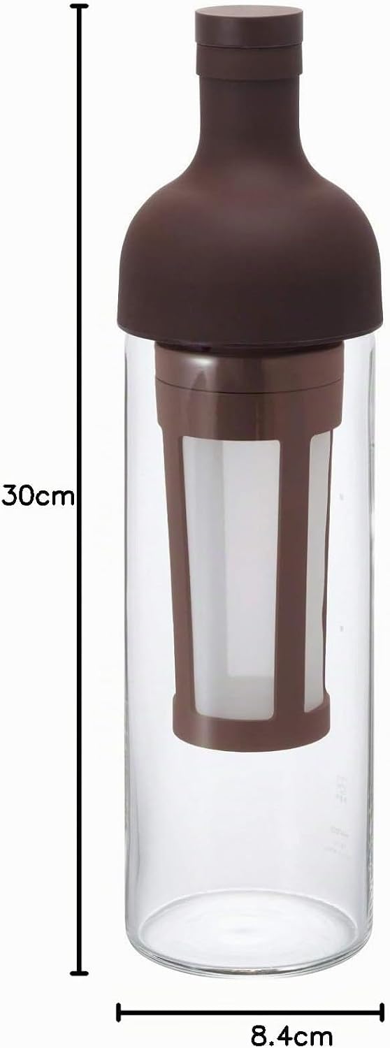 Filter in Coffee Bottle für Coldbrew, 650 ml Braun