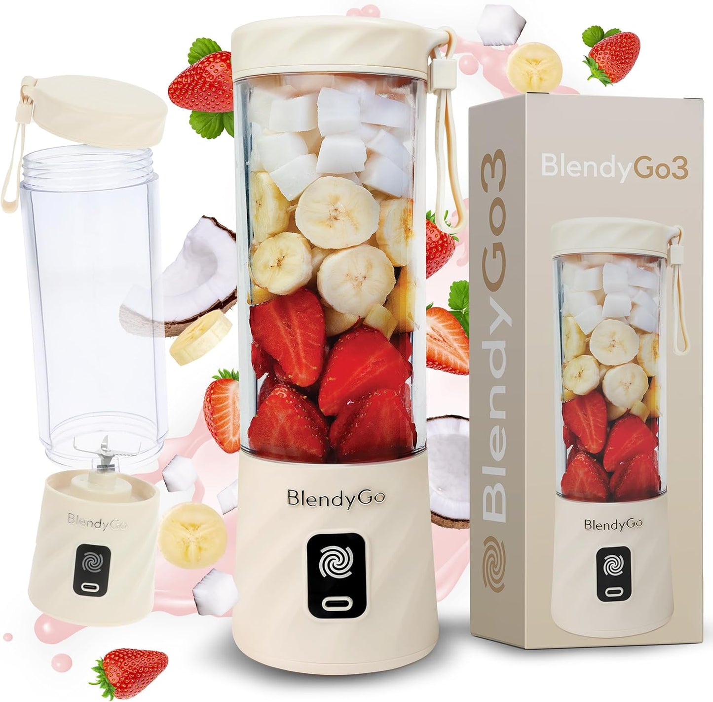 Wireless Blender 3 beige, Beige