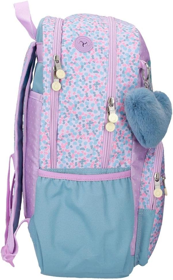 Schulrucksack für Laptop bis 15.6 Zoll, Mochila Escolar para Portátil Dunkelviolett