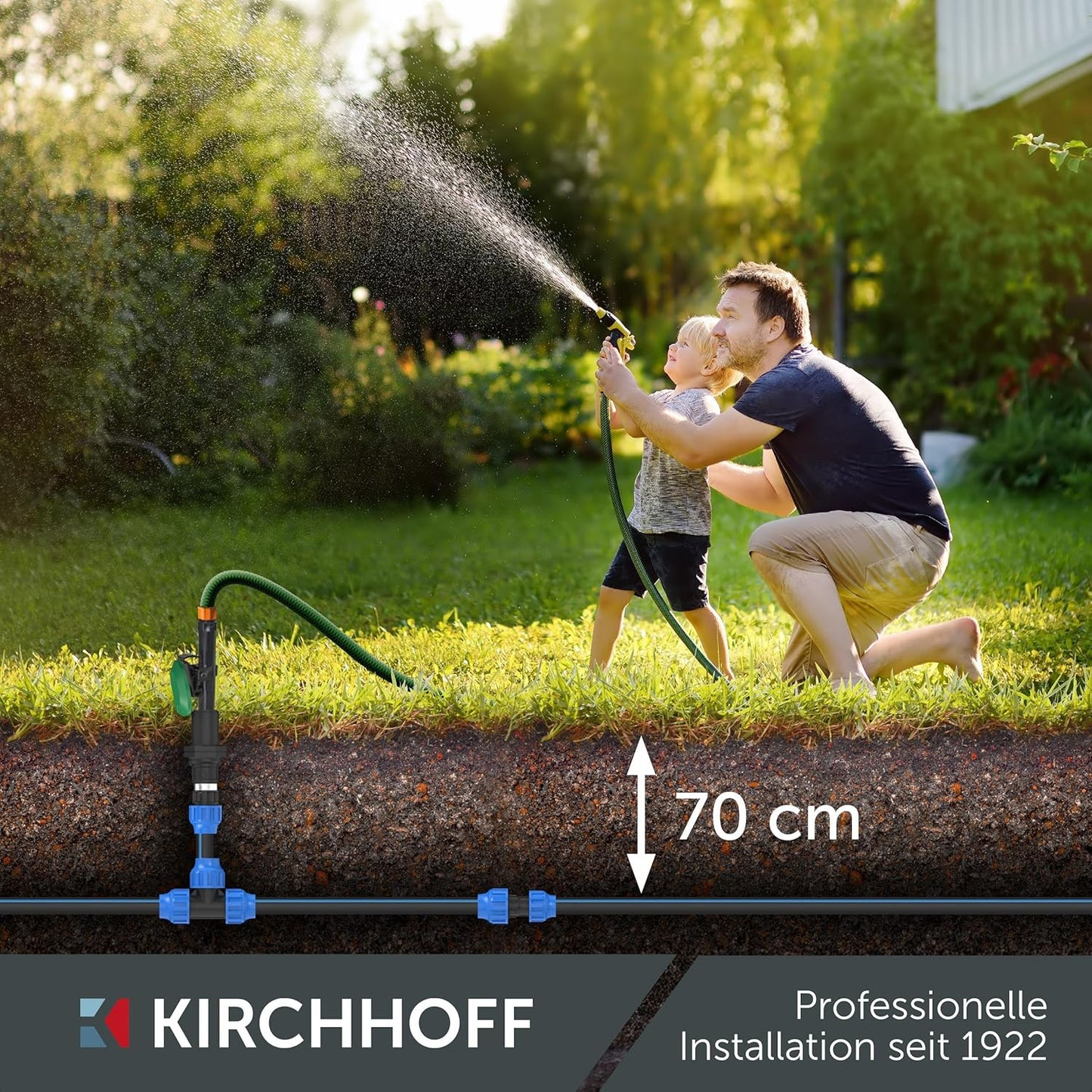 HDPE-Rohr für Gartenbewässerung, 25m 25mm