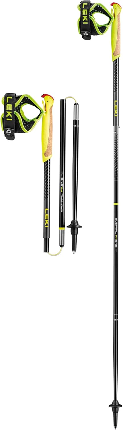 Evotrail FX.One TA Trailrunningstöcke, 110CM, black-neonyellow-dk anthracite