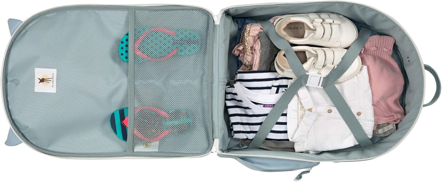 Kinder-Reisekoffer mit Teleskopstange und Rollen, Lou Armadillo Mint