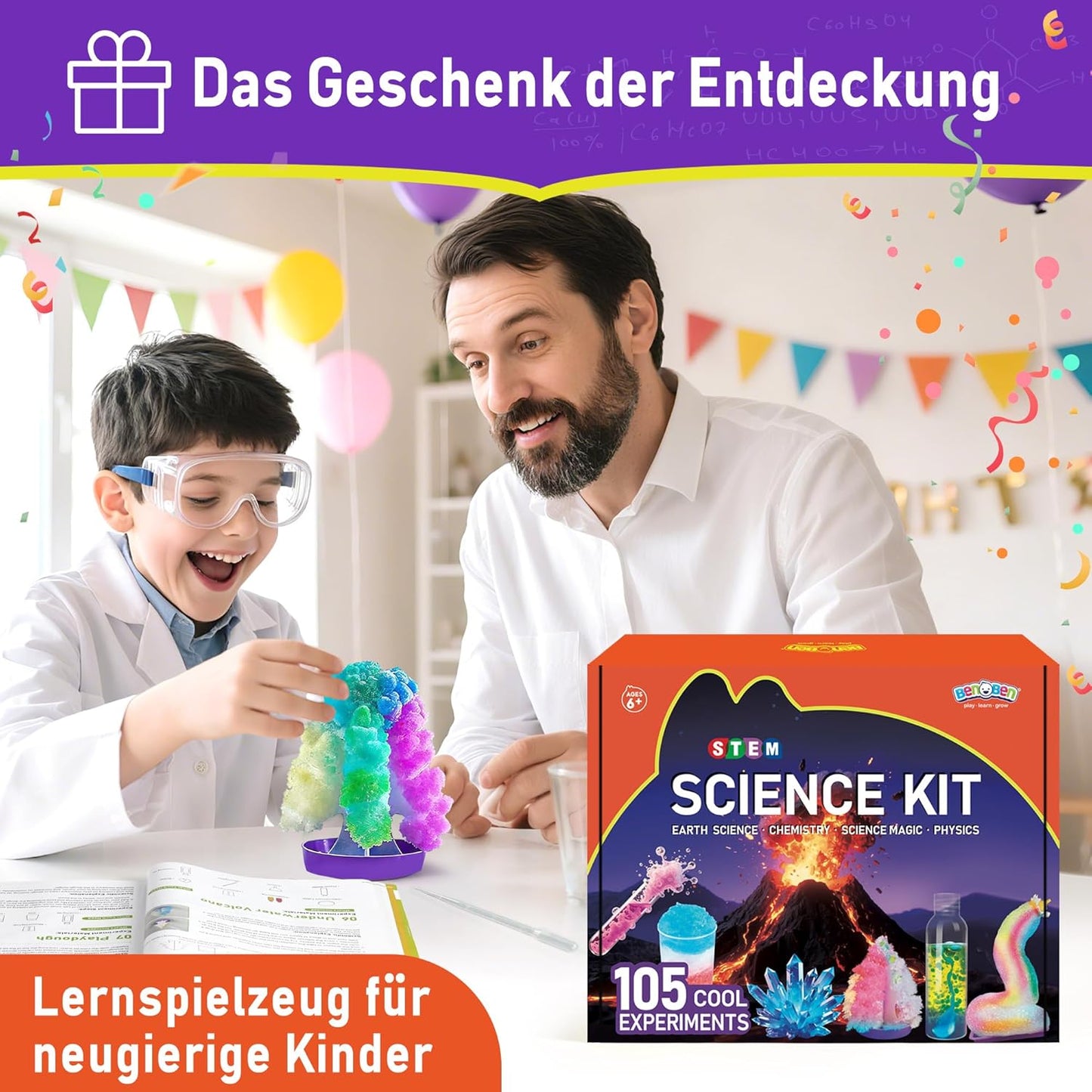 Experimentierkasten für Kinder, 105+ Experimente