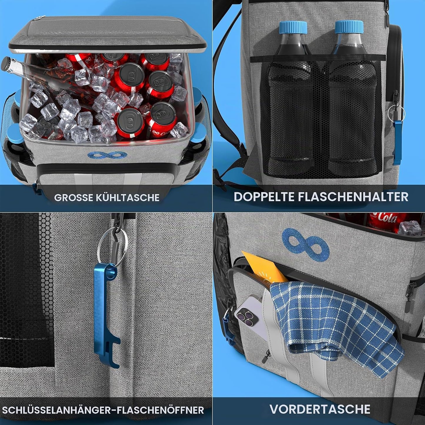 Grosser Kühlrucksack