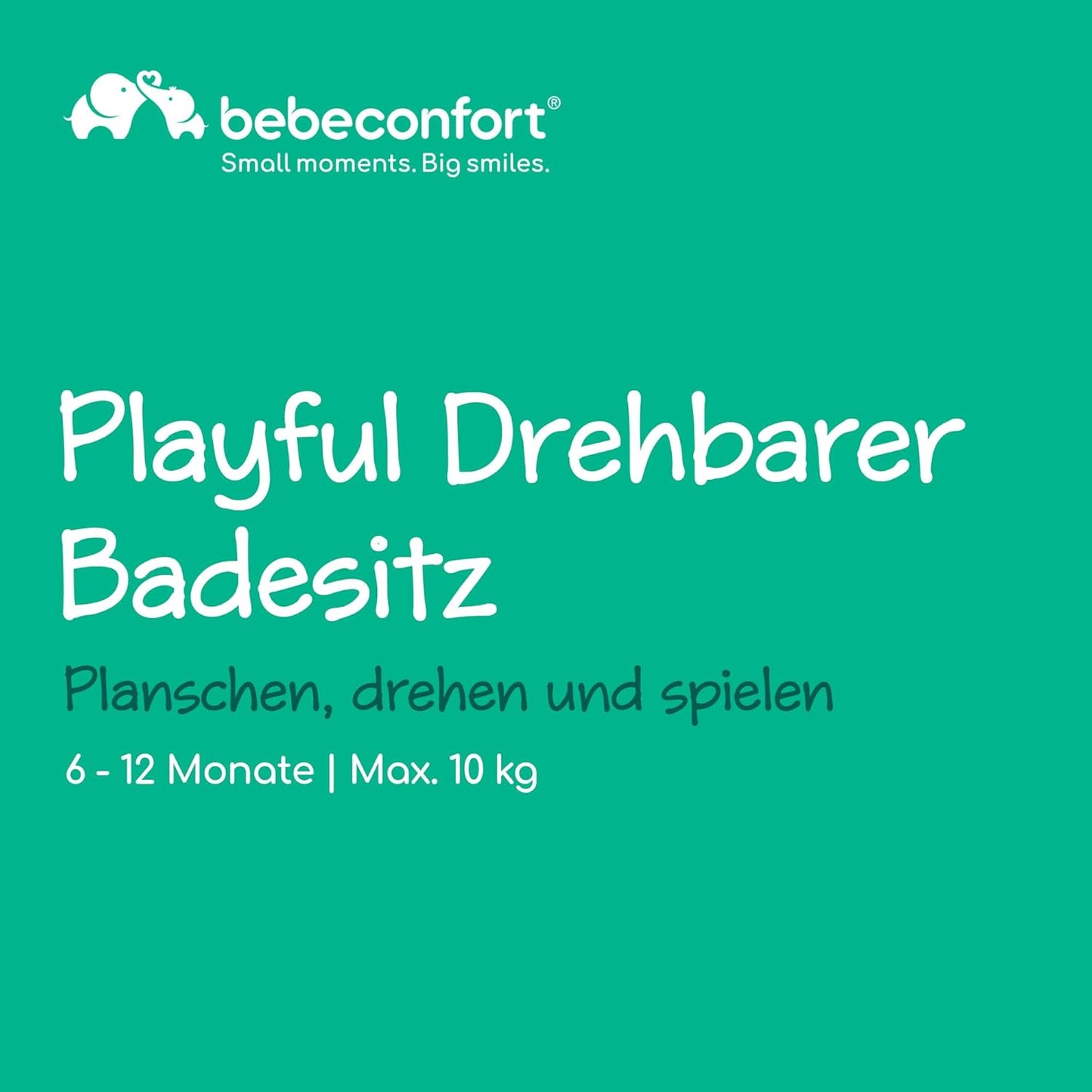 Drehbarer Badewannensitz mit Spieltisch, Verspielter drehbarer Badewannensitz Blau