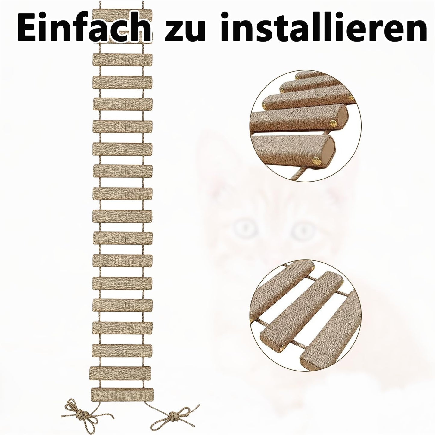 2-in-1 Kletterleiter & Katzentreppe