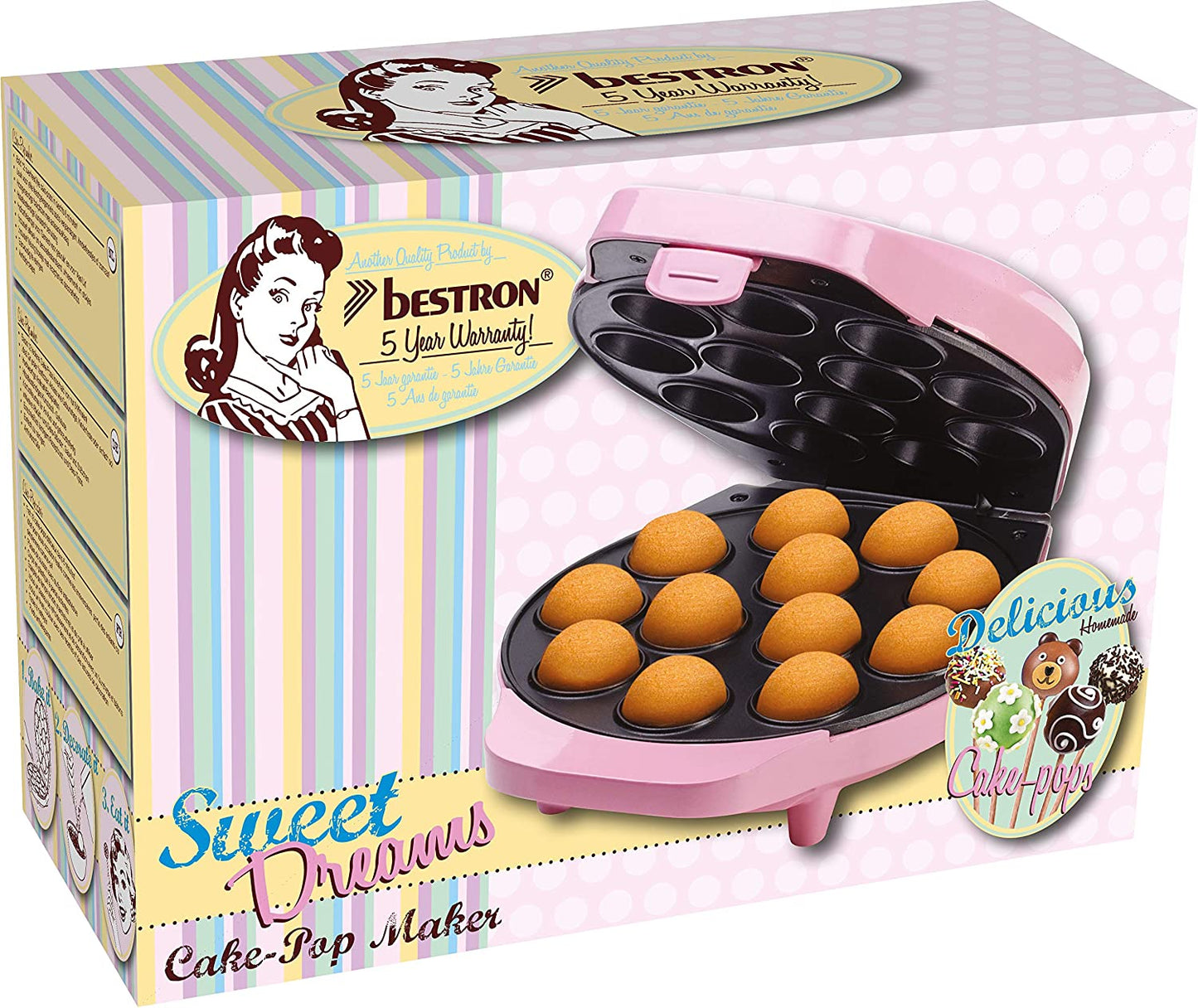 Cake-Pop-Maker DCPM12, Cookie Maker, Cake-pop Maker Rosa