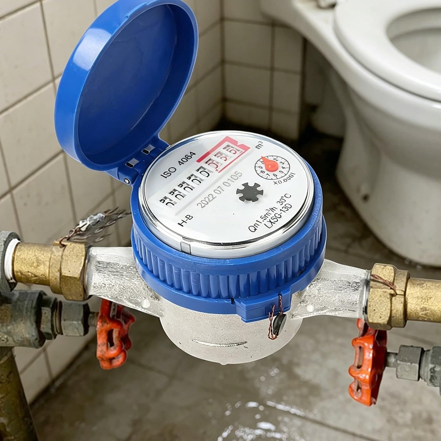 Wasserzähler 1/2" mit Zeiger & Digitalanzeige