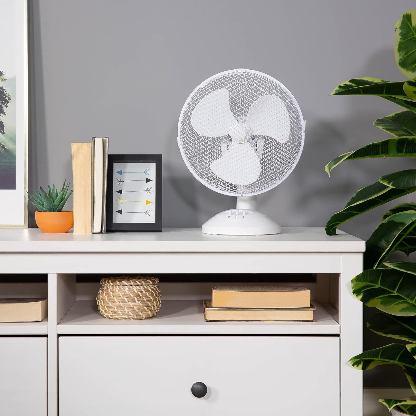 Tischventilator mit Weitwinkel-Schwenkfunktion