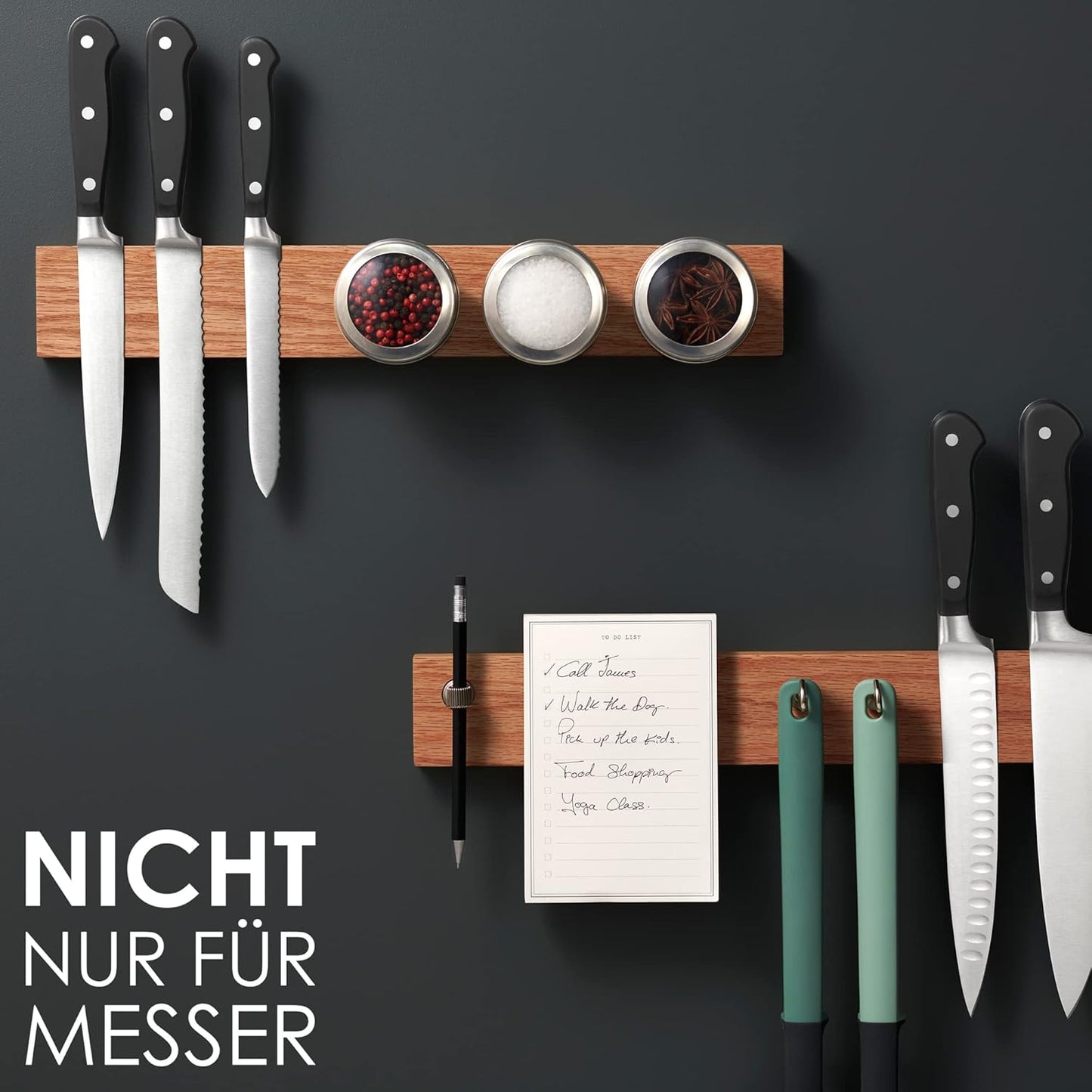 Magnetleiste, Leiste, Eichenholz