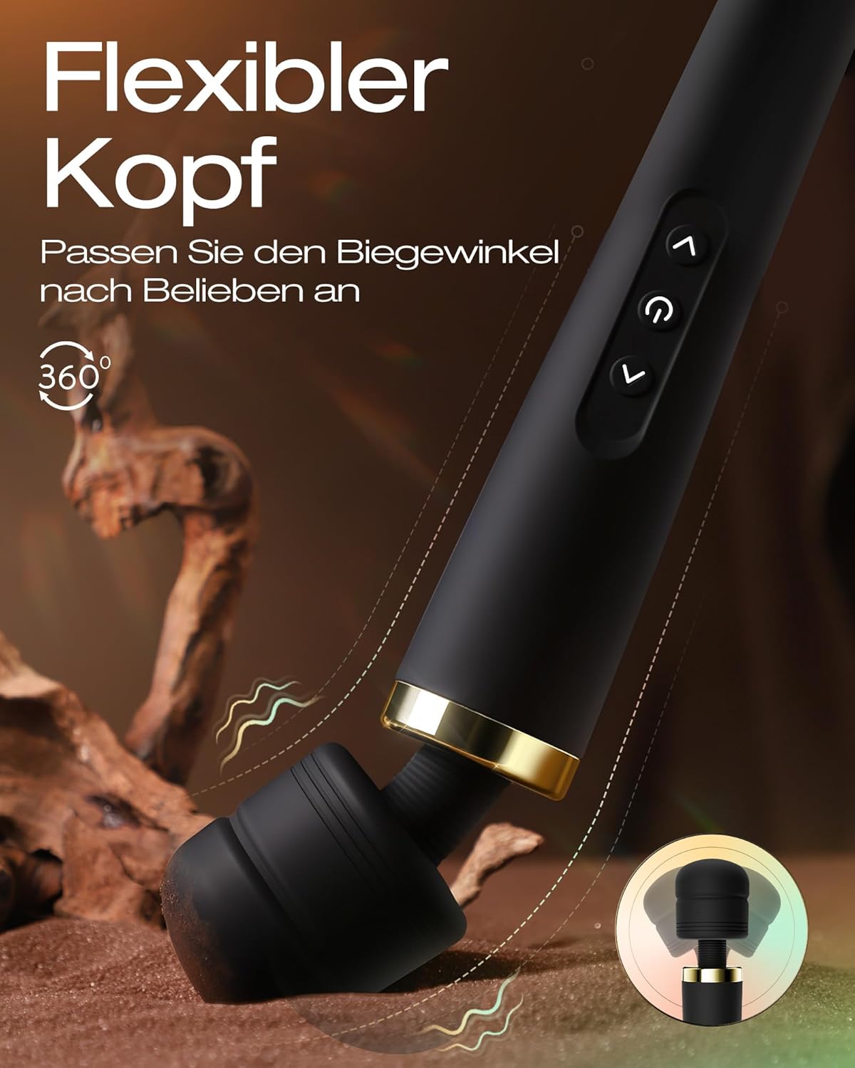 App-gesteuerter Stabvibrator mit 20 Modi