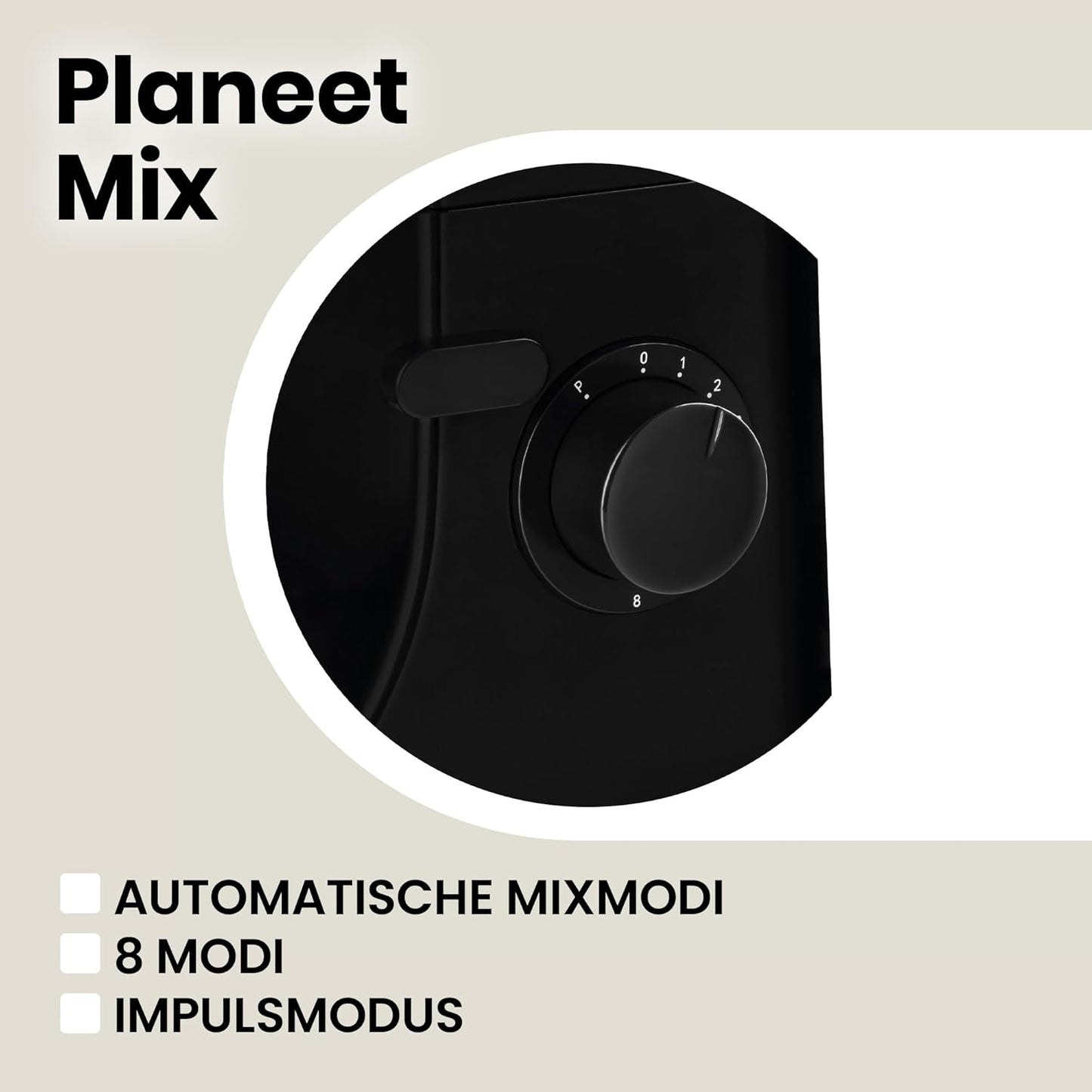 Planeet Mix Küchenmaschine, Planeet Mix / Schwarz