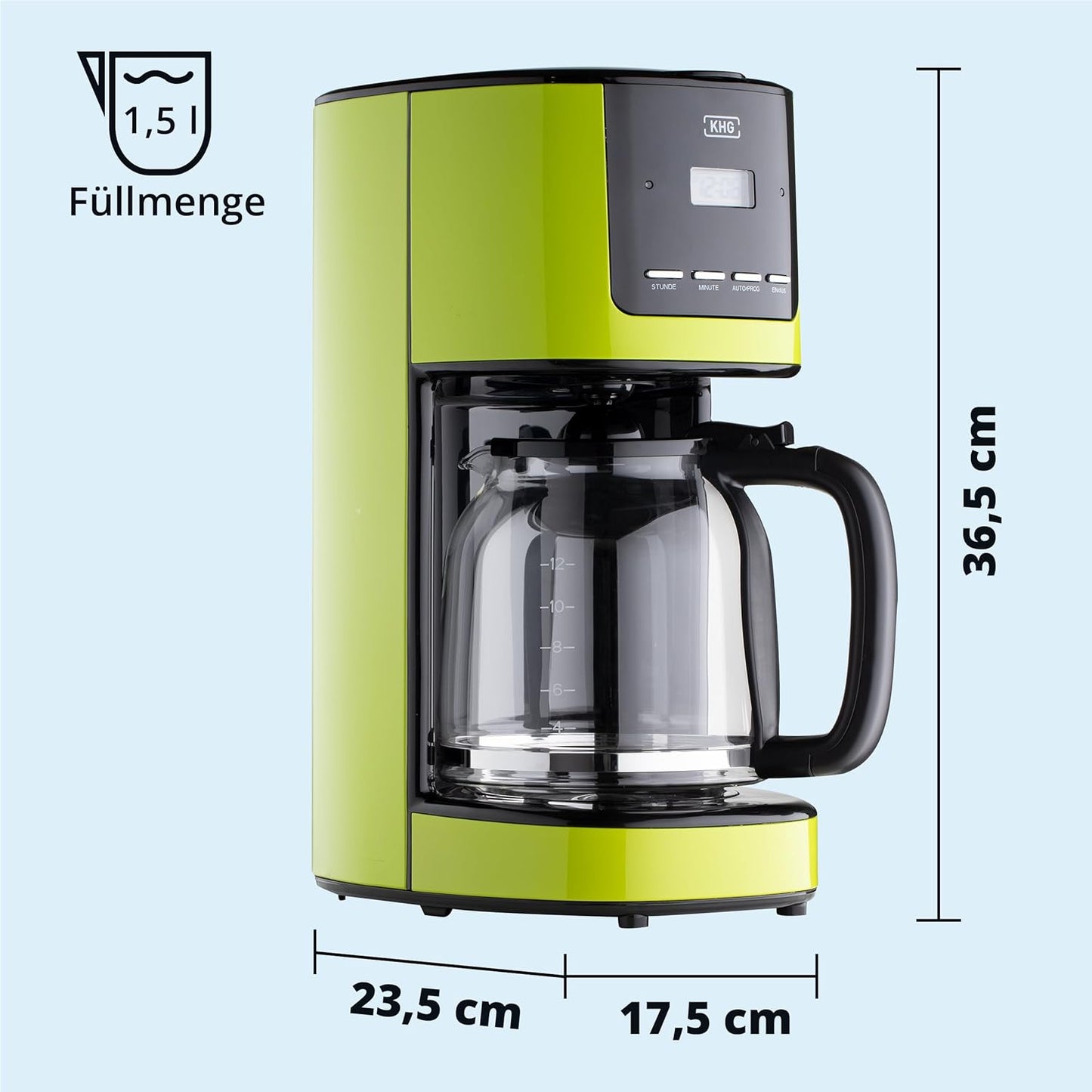 Filterkaffeemaschine KA-184, Lime (Grün)