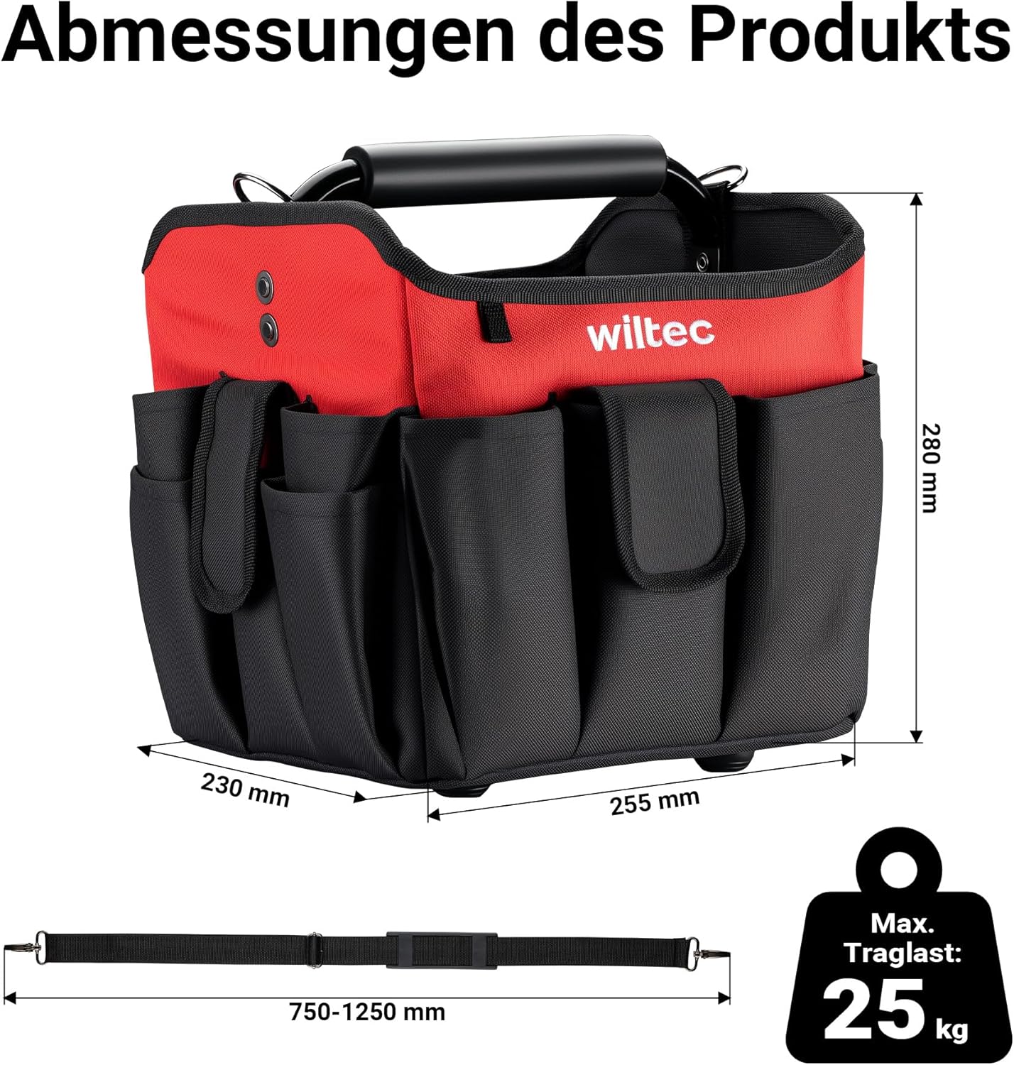 Werkzeugtasche, 25 x 23 x 28 cm