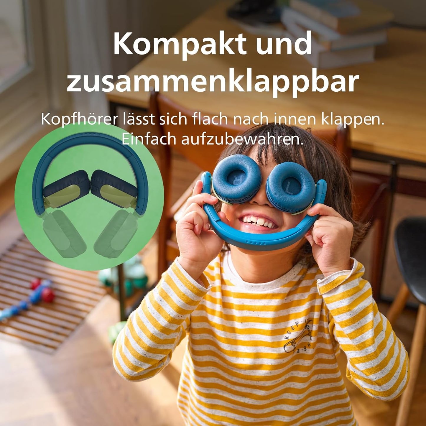 Kabellose Kinderkopfhörer mit Lautstärkebegrenzung TAK4200CT, Crystal Teal 4200