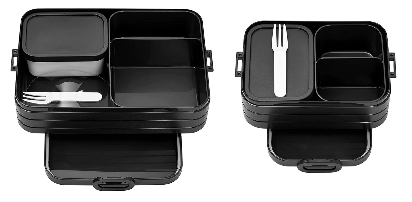 Bento, Lunchbox Duo Pack Large / Midi, Limited Edition Schwarz / Black Edition