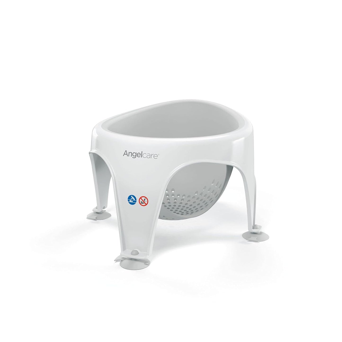 Ergonomischer Badering für Badewanne/Dusche, Light Grey Single