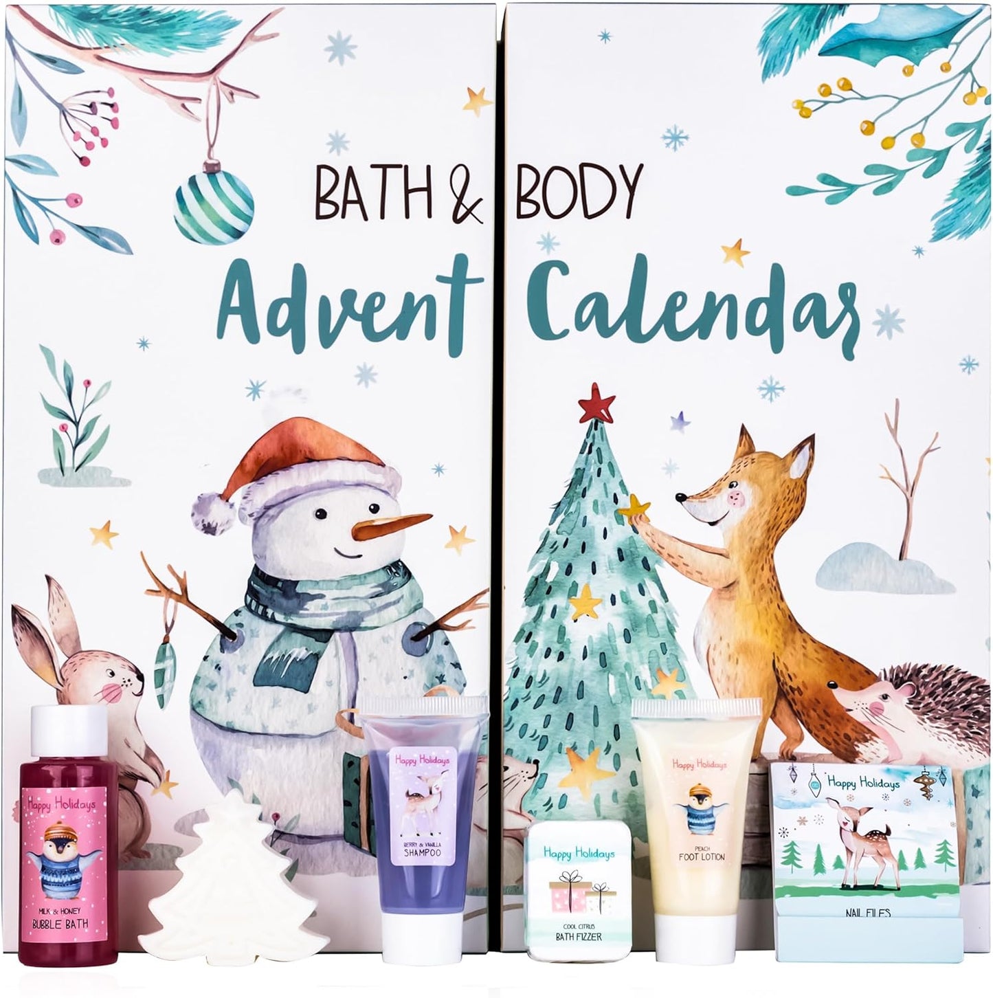 Schneemann & Fuchs Beauty-Adventskalender für Kinder, Schneemann & Fuchs