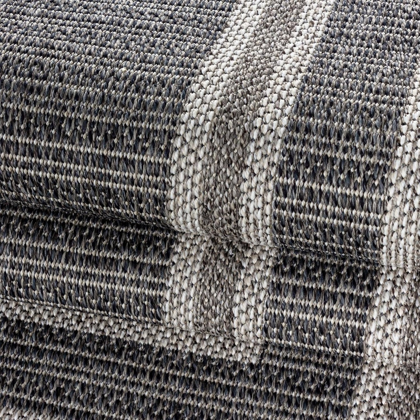 Outdoor Teppich Läufer 60x100 cm, 60 x 100 cm (Läufer) Grau-1