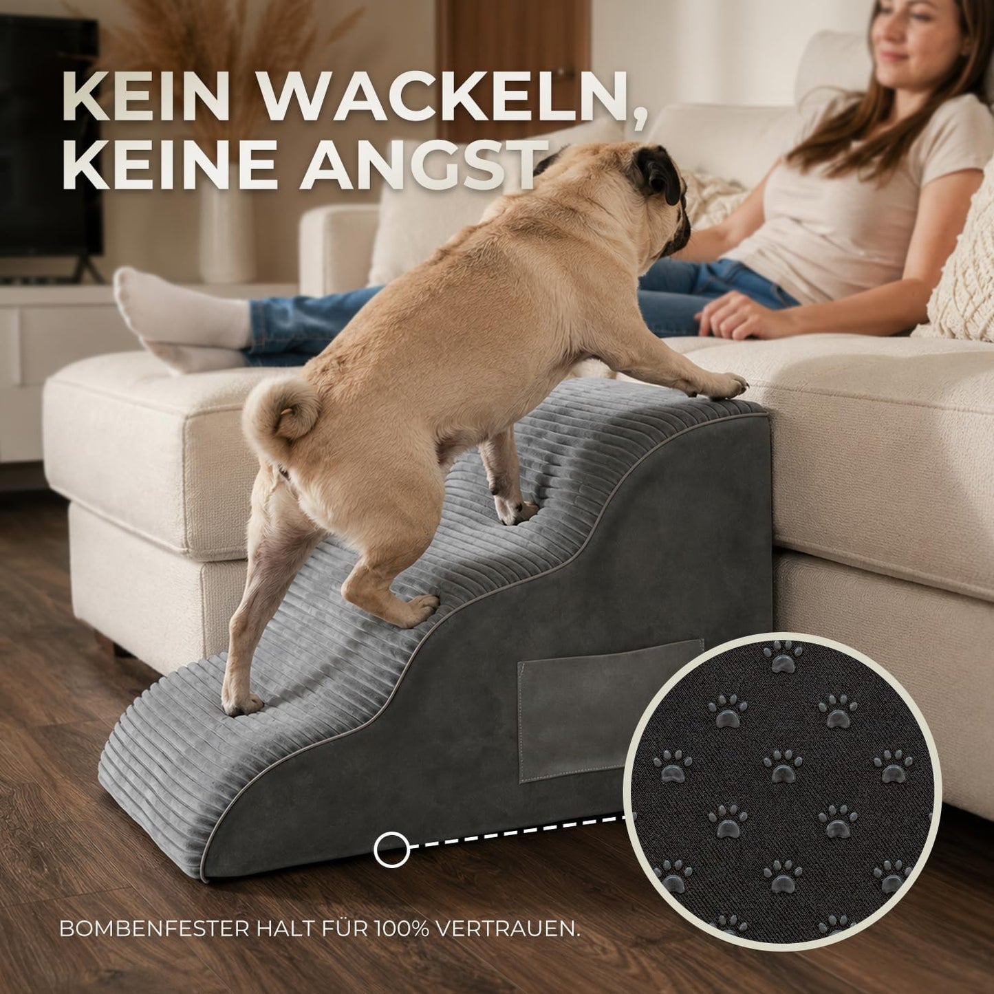 Hundetreppe, Grau