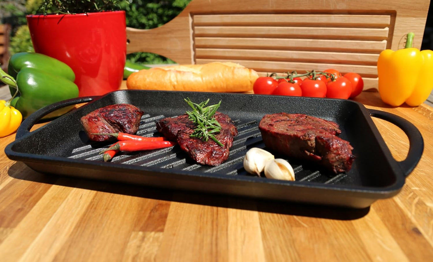 Grillplatte aus Gusseisen, Primus