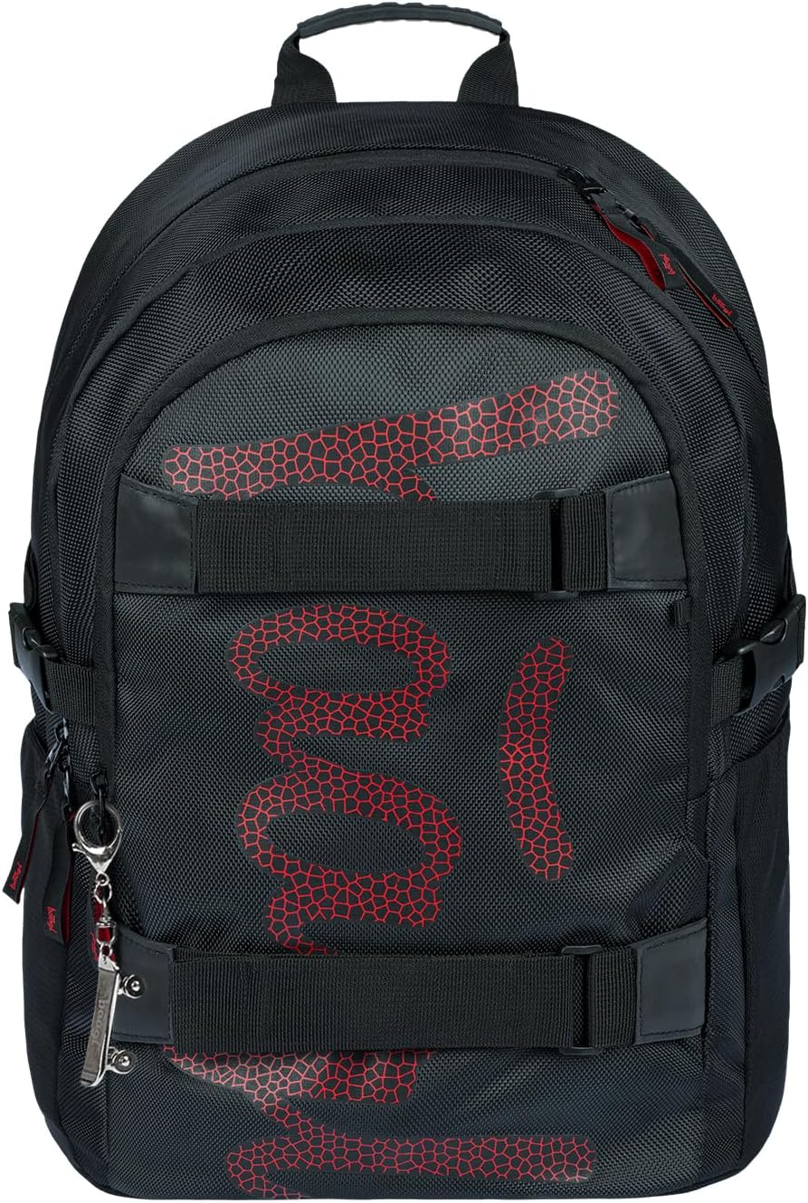 Schulrucksack Set, Skate Red
